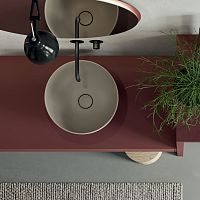 Countertop washbasin Creadle ceramicwith mirrordouble