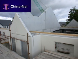 Precast pediment reinforced concrete