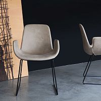 Contemporary chair Stepindoorfabricleather