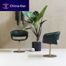 Contemporary chair AIRLUX BTindoorleathersteel base
