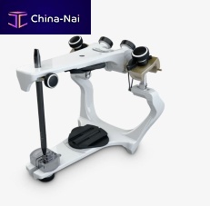 Semi-adjustable dental articulator 4000-Swith magnetic mounting systemwith dental facebowaluminum