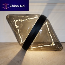 Floor lamp HOLLOWaluminumblown glasspolyurethane