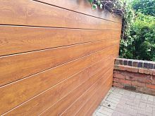 Panel cladding PVCgroovedwood look