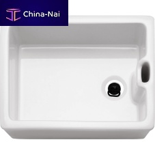 Single-bowl kitchen sink BELFAST BAK 710without drainboardceramicapron-front