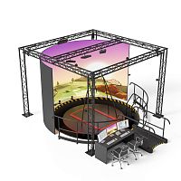 Gait rehabilitation system CAREN virtualwith serious gameswith virtual reality system