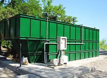 Compact sewage treatment plant