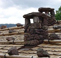 Wood shingle for roof