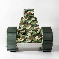 Original design armchair CARROAMATOfabricaluminumwith washable removable cover