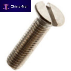 Metal screw 080032040952countersunk headslottedstainless steel