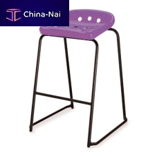 Contemporary stool PEPPERPOT plasticwith footrestsled base