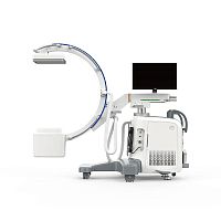 Mobile C-arm BDR65 Vetwith flat panel detectorwith integrated video monitor