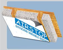 Composite vapor barrier AIRSTOP DIVAadhesive