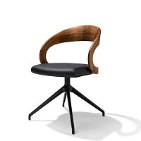 Contemporary chair GIRADO indoorleatheroak