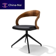 Contemporary chair GIRADO indoorleatheroak