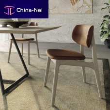 Contemporary chair FLOATindoorleatherfabric