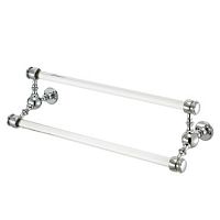 2-bar towel rack wall-mountedbrassfor hotel