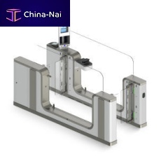 Automated airport border gate with RFID readerwith barcode readerwith facial recognition