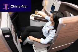 Aircraft cabin seat Ascentfor passengersbusiness classwith armrests