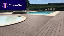 Wooden deck board TECNIGREENcompositePVCrecycled plastic