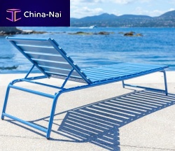 Contemporary sun lounger FRENCH RIVIERAwoodensteelcommercial