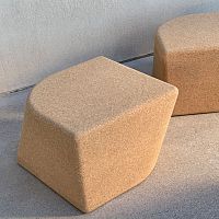 Original design stool MONOCORK corkcentral basemodular