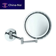 Wall-mounted mirror WScontemporaryroundbrass