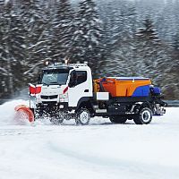 Airport runway snow plow SNK serieswith tilting blade