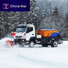 Airport runway snow plow SNK serieswith tilting blade