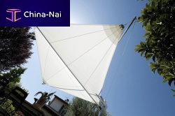 Fabric shade structure LIBECCIOhomefor public space