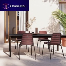 Contemporary chair SORELLoutdoorfabricstainless steel base