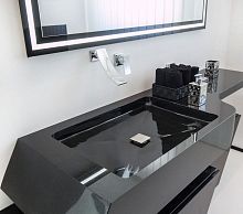 Wall-mounted washbasin granitecustomwithout hole