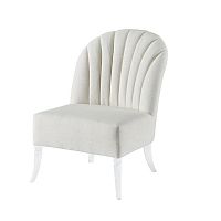 Traditional fireside chair LOLAfabricacrylicblack