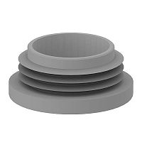 Round plug finnedmaleplastic
