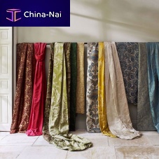 Curtain fabric CLANDON for roller blindsdamaskcotton