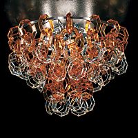 Contemporary ceiling light MISSTRASS : PL70crystalmetalPMMA