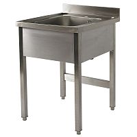 Free-standing washbasin PL/0615+PP/0stainless steelcustomizablewithout hole