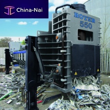Vertical baling press RR550, RR715channelfor scrap metal