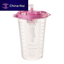 Body fluids suction jar 2000CC Contour