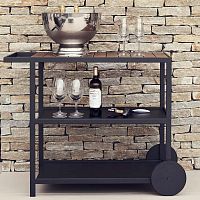 Home service trolley by Broberg & Ridderstrle gardenstainless steel