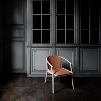 Contemporary chair Jensindoorleathersolid wood