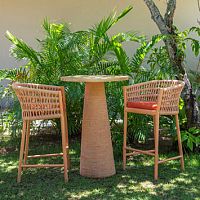 Contemporary bar chair Kauai outdoorfabricrope