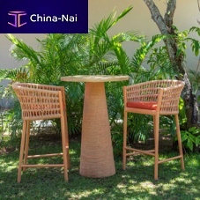 Contemporary bar chair Kauai outdoorfabricrope