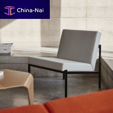 Contemporary fireside chair Kikifabricleatherpolyester