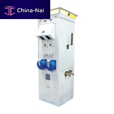 Pedestal with built-in light Admiral SSelectrical distributionfor docksstainless steel