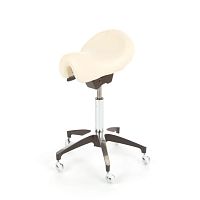 Dental stool LA CAVALIEREon casterssaddle seat