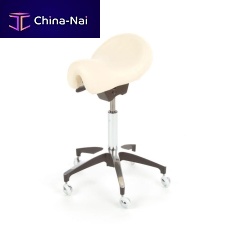 Dental stool LA CAVALIEREon casterssaddle seat