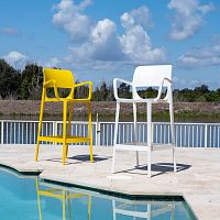 Contemporary bar chair Bella outdoorindoorpolypropylene