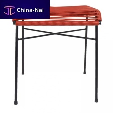 Minimalist design stool Yuco leatherlinenPVC