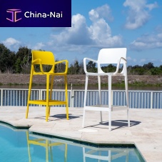 Contemporary bar chair Bella outdoorindoorpolypropylene