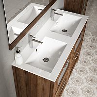 Countertop washbasin FLAT ceramic1-holewithout overflow